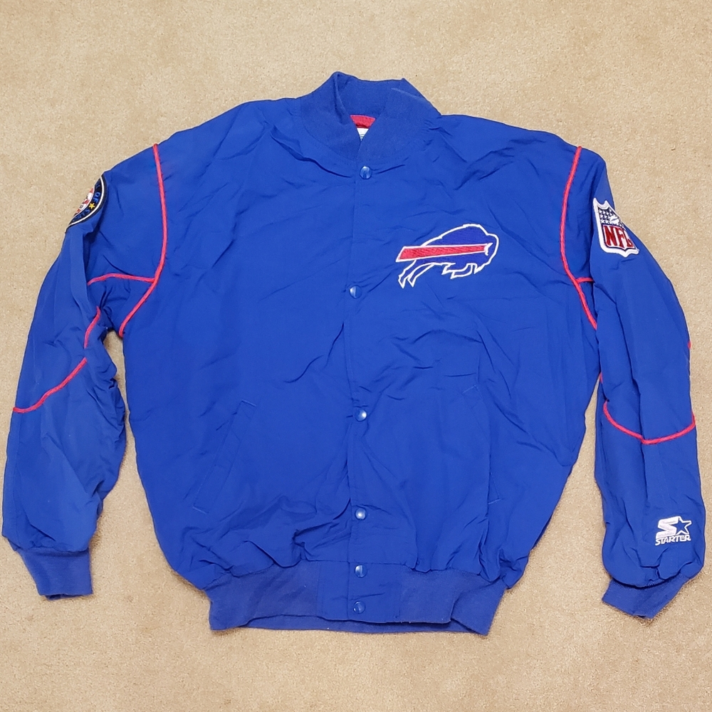 Buffalo Bills Blue Starter Jacket Large 90s Vintage